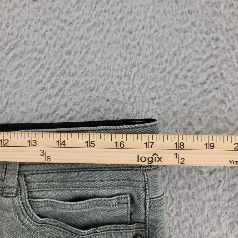 Democracy Jeans Womens 12 Green Denim Skinny Ab Solution Dark Wash Mid Rise - Picture 10 of 10